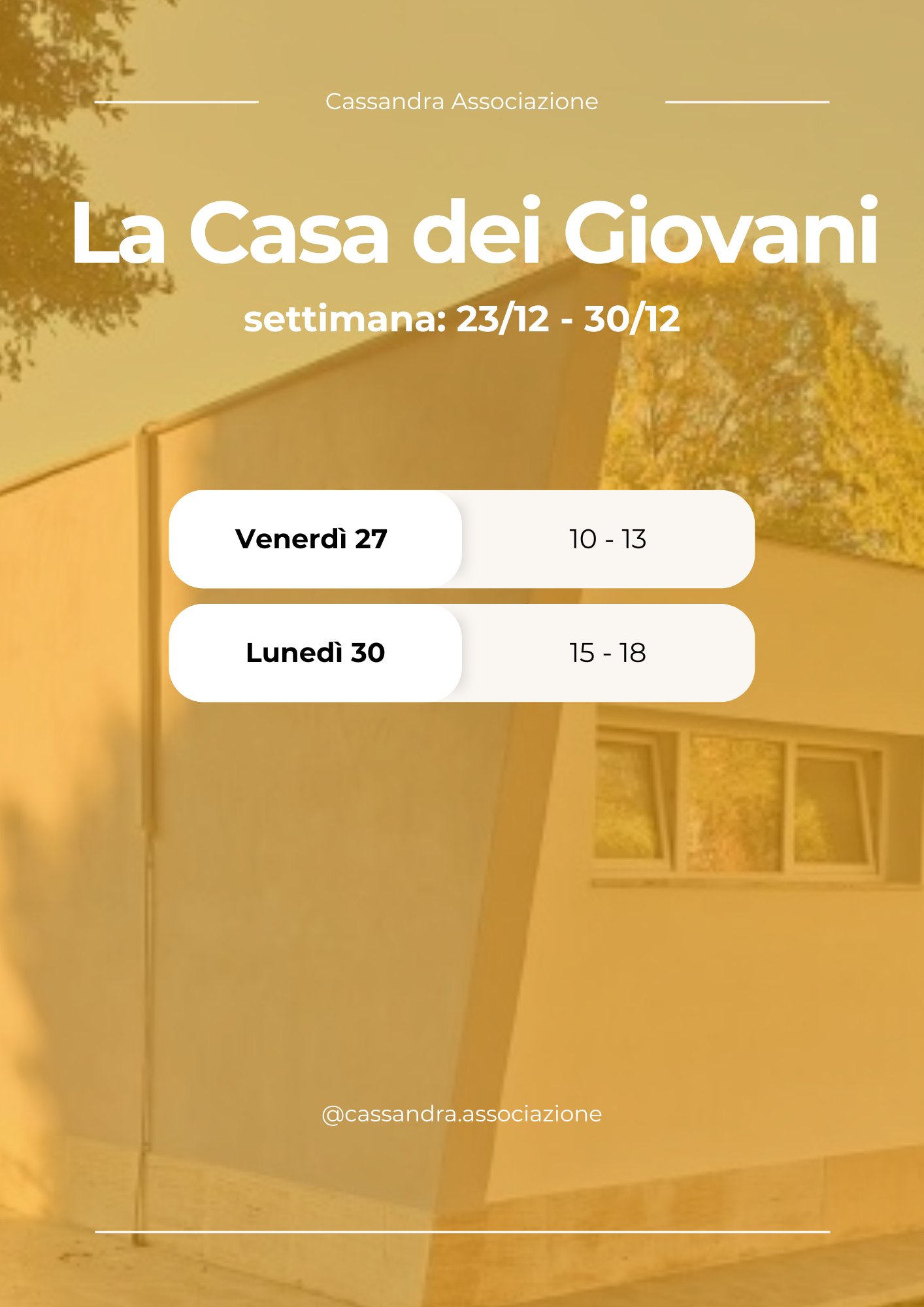 Apertura La Casa dei Giovani